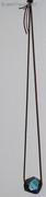 Labradorit Freeform mit schwarzem Lederband